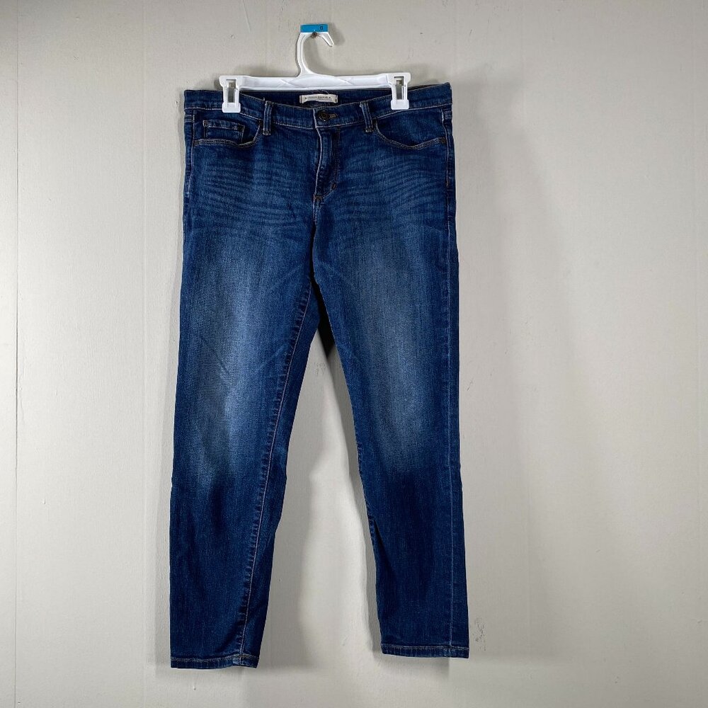 Banana Republic Premium SKINNY Ankle Jeans Women's 31 Mid Rise Blue Casual